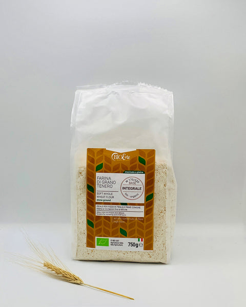 FARINA INTEGRALE GR.TENERO 750g.BIO&TE