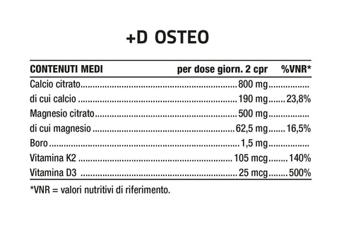 +D OSTEO 60cps. NUTRIVA