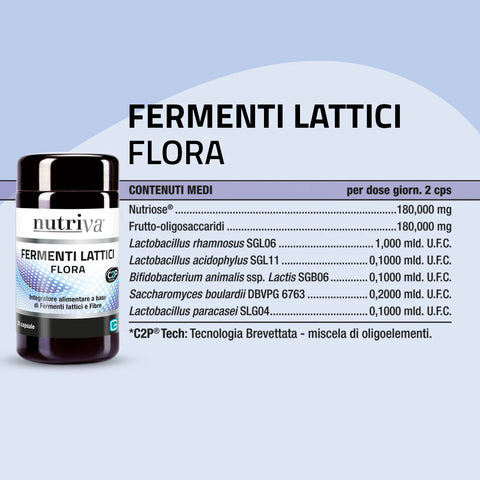 FERMENTI LATTICI FLORA 50cps.NUTRIVA
