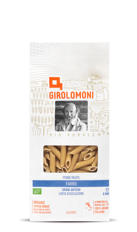PENNE FARRO BIANCO 500G.GIROLOM