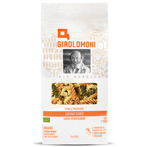 FUSILLI TRICOLORE 500g.GIROLOM