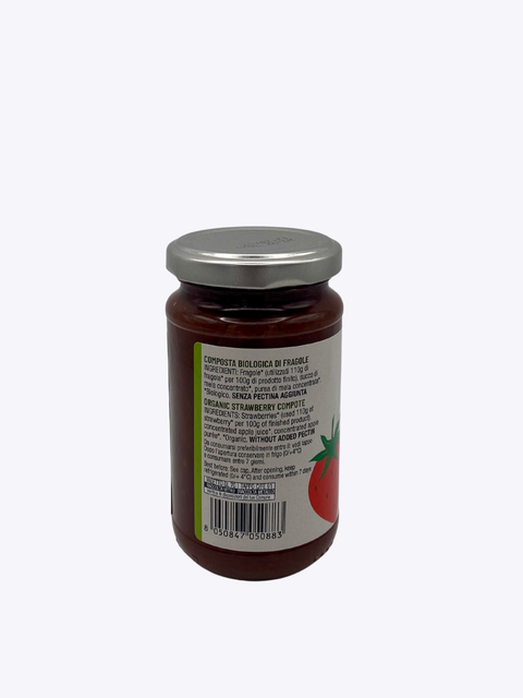 vasetto di composta alle fragole