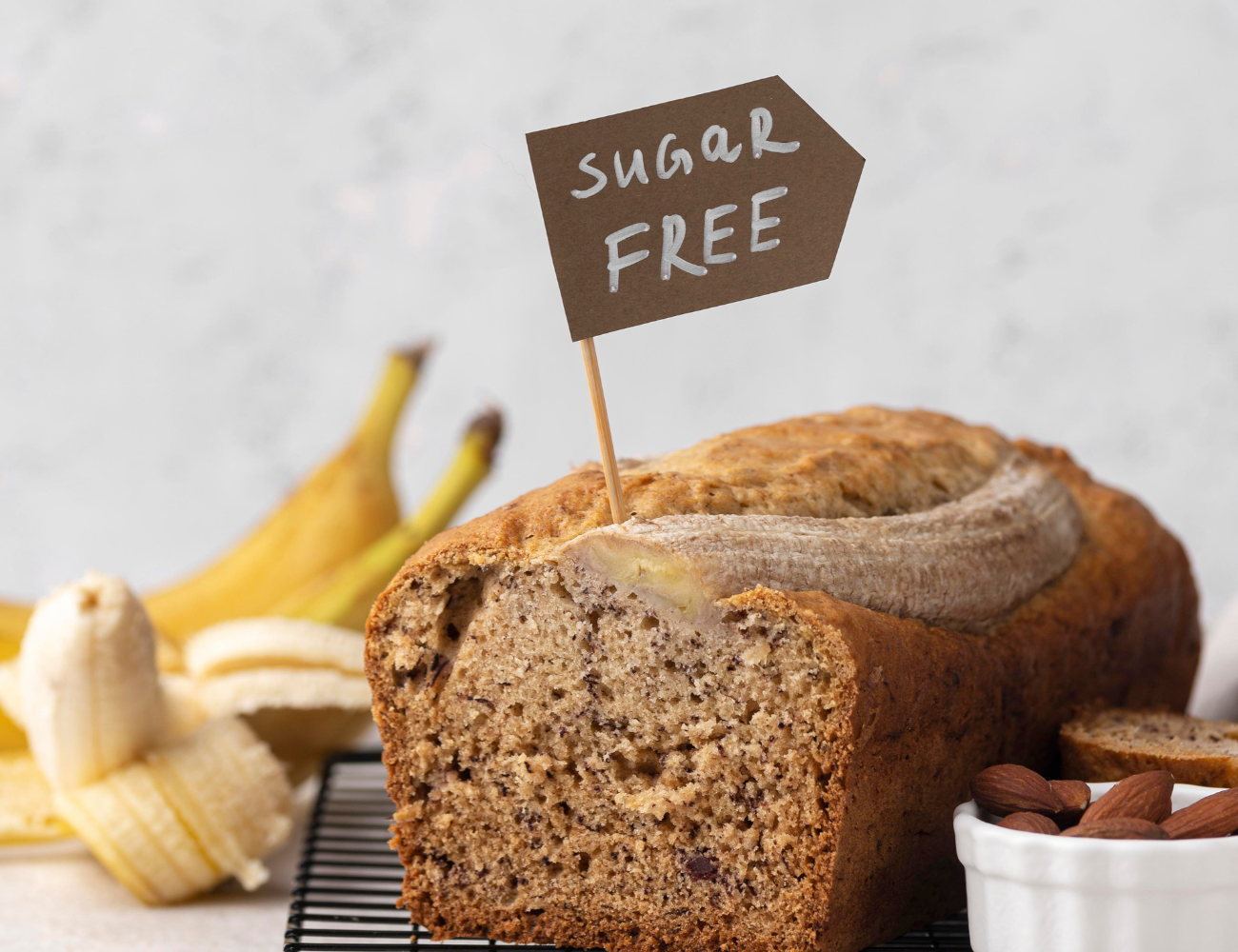 plum cake senza zucchero alla banana sugar free